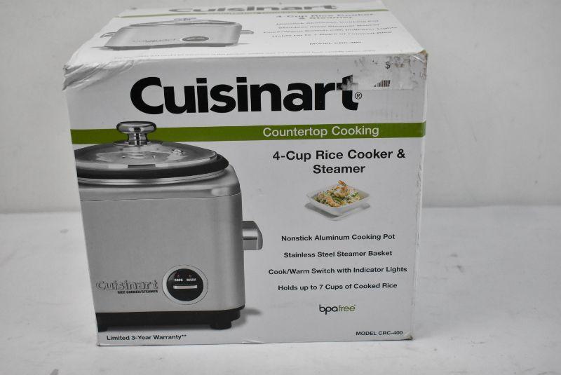 Cuisinart Countertop Cooking 4 Cup Rice Cooker Steamer New