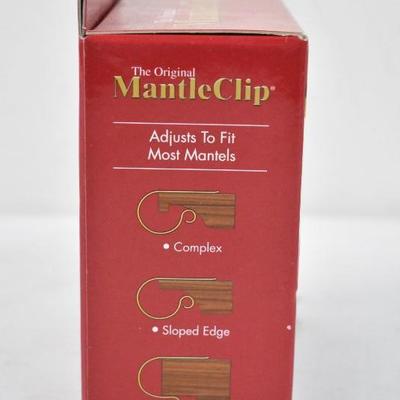 The Original Mantle Clip, Set of 4, Oil Rubbed Bronze Color Metal - New