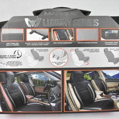 Gray Luxury Seat Cover, Fits Most Vehicles - New