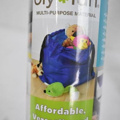 OLY-FUN Multipurpose Material, 1 Black & 1 White Roll, Each is 30" x 3 Yds - New