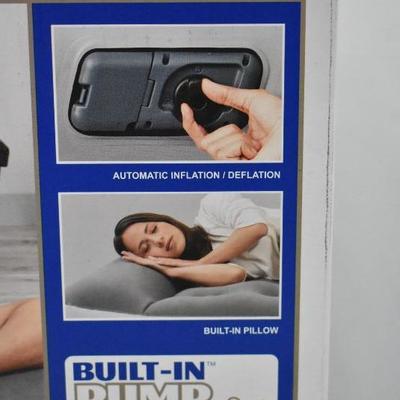 Full Size Air Mattress by Bestway. 12" w/ Pump - Appears New, Untested/As Is