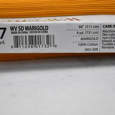 Waverly Inspirations 100% Cotton 44" Solid Marigold Fabric 1 Full Bolt - New