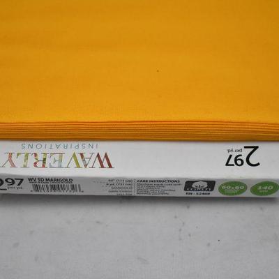 Waverly Inspirations 100% Cotton 44" Solid Marigold Fabric 1 Full Bolt - New