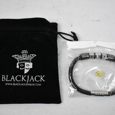 Blackjack Men's Jewelry Bracelet, Stainless Steel - New
