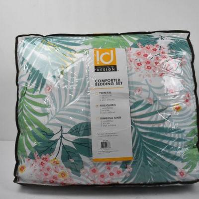 Intelligent Design Full/Queen 5pc Tropical Comforter Bedding Set - New