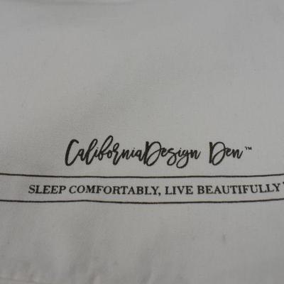 California Design Den Alpine Duvet Cover Set Cream, King 3 Piece - New