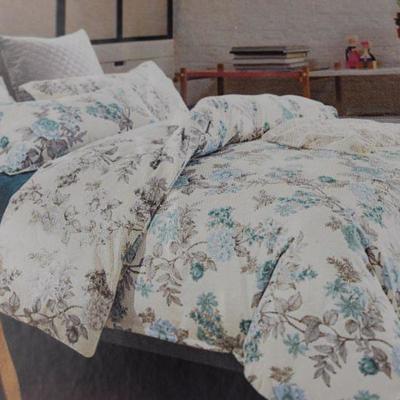California Design Den Alpine Duvet Cover Set Cream, King 3 Piece - New