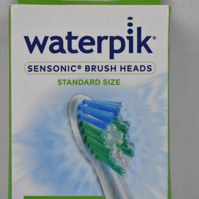 Waterpik Replacement Standard Brush Heads SRRB-3W, 3 count - New