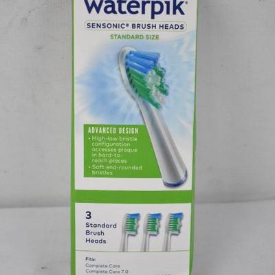 Waterpik Replacement Standard Brush Heads SRRB-3W, 3 count - New