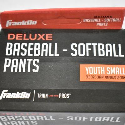 Franklin Sports Baseball Pants, White - New