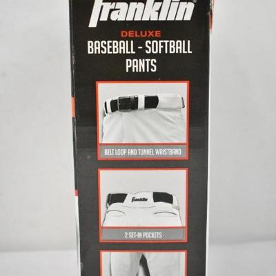 Franklin Sports Baseball Pants, White - New