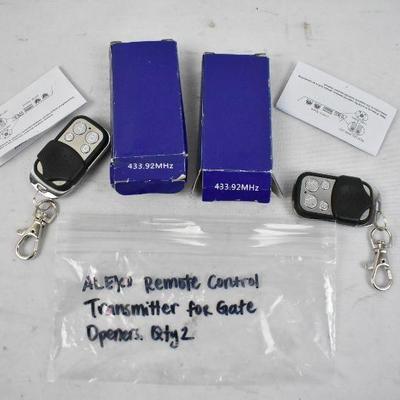 ALEKO Remote Control Gate Opener Transmitters - LM122, Quantity 2 - New