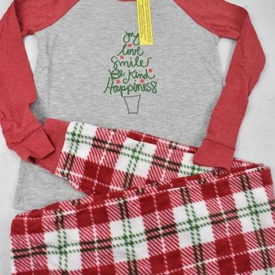 Kids Christmas Pajama Set, Size Large 10-12 - New