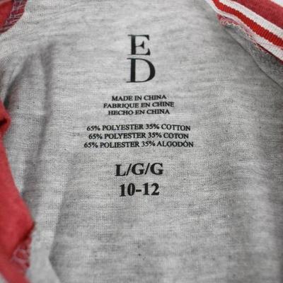 Kids Christmas Pajama Set, Size Large 10-12 - New