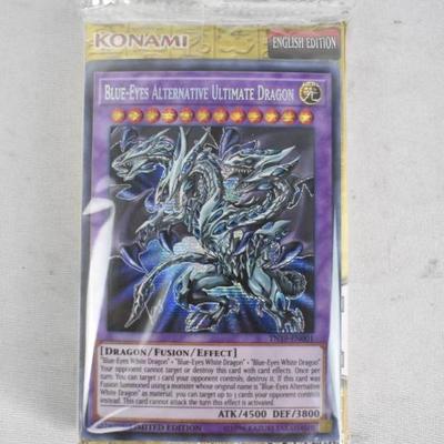 Yugioh Gold Sarcophagus Mega Tin- 1 Ultra Rare & 1 Prismatic Secret Rare - New