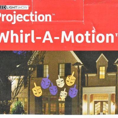 Dreidels LED Lightshow Projection Whirl-a-Motion by Gemmy - New