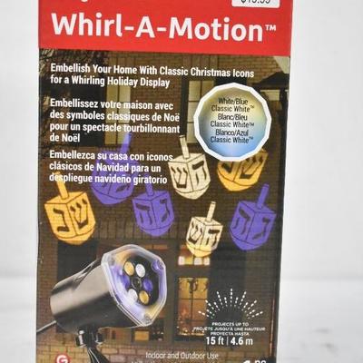 Dreidels LED Lightshow Projection Whirl-a-Motion by Gemmy - New