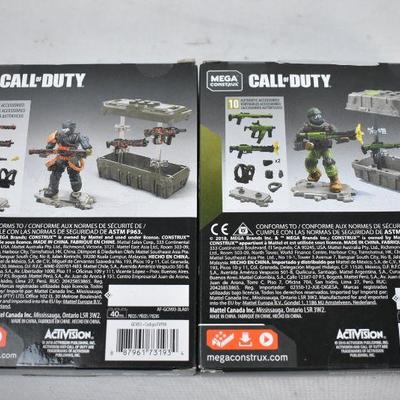 2 Sets of Mega Construx Call of Duty: Care Package & Weapon Crate - New