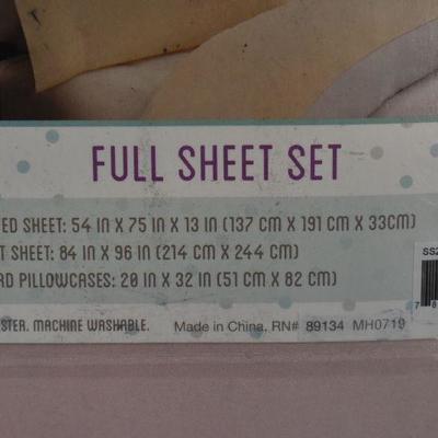 Full Size Sheet Set, Blush Pink - New