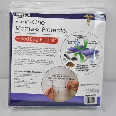 Twin Extra Long Mattress Cover Protector Original Bed Bug Blocker Zippered - New