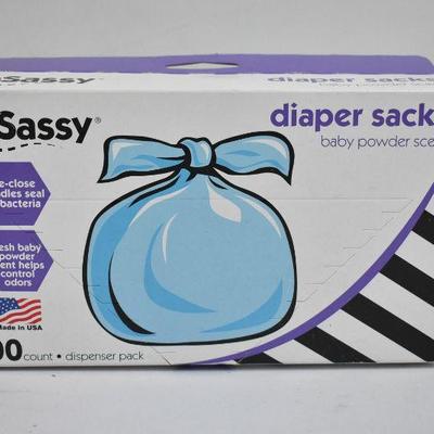 Sassy Diaper Sacks, 200 Count, Set of 2 - New