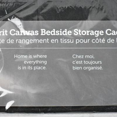 Storit Canvas Bedside Storage Caddy Black - New