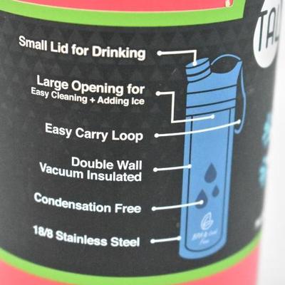 TAL 18oz Double Wall Vacuum Insulated Stainless Steel Coral (Gummy Pink) - New