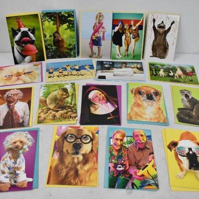 18 Different Greeting Cards with Envelopes - New