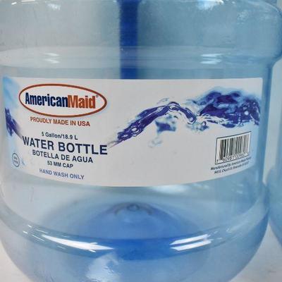 2x Five Gallon Water Bottles - New
