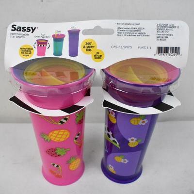 Pair of Sassy Cups, Easy Clean - New