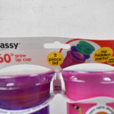 Pair of Sassy Cups, Easy Clean - New