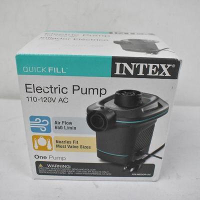 Quick Fill Intex Electric Pump 110-120V - New