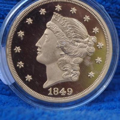 1849 Gold 20 Dollar Coin Copy Coin