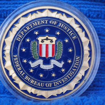 Department of Justice F.B.I. Challenge coin
