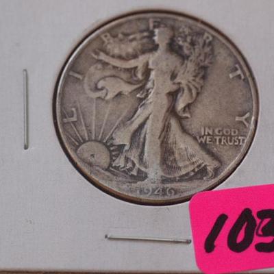 1946 P Walking Liberty Half Silver Dollar