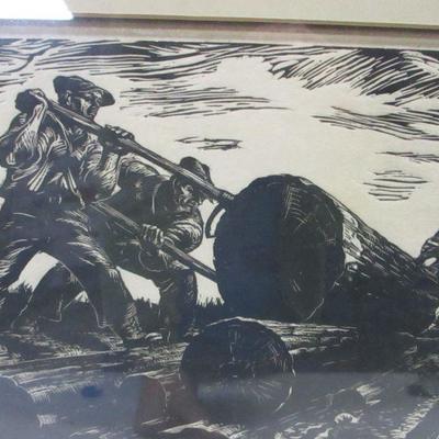 Lot 213 - Wood Cutters Picture