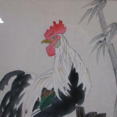 Lot 215 - Asian Rooster Picture