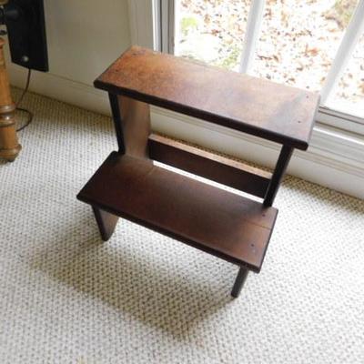 Solid Wood Brown Bedside Steps