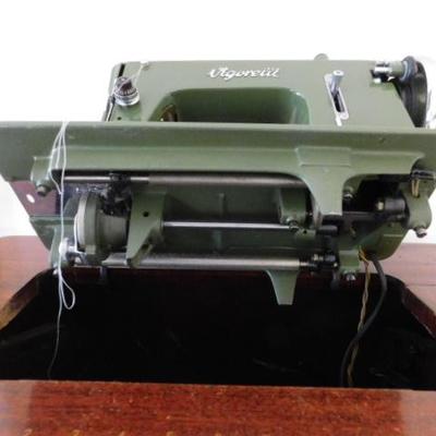Vintage Vigorelli Italian Sewing Machine with Cabinet