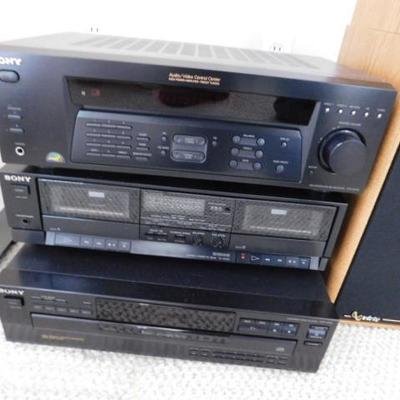 Sony Stereo with Cassette and CD Changer with Infinity Speakers