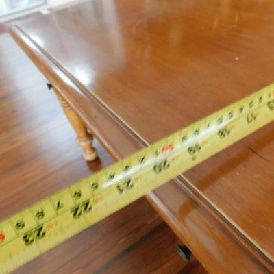 Solid wood Maple Coffee Table with Drawer Storage 56"x21"x16"