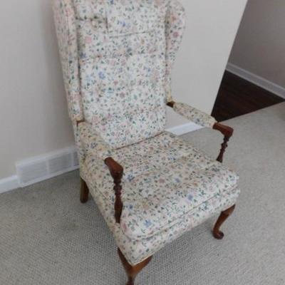 Formal Queen Ann Upolstered Chair