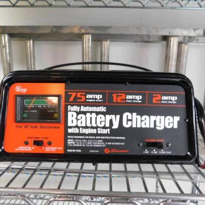  Schummacher 75/12/2 Amp Battery Charger Like New
