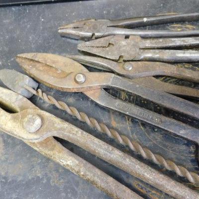 Collection of Metal Work and Commercial Pliers and Cutters