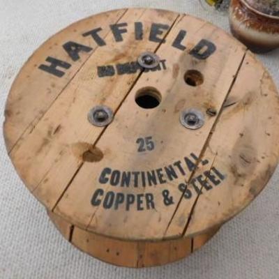 Hatfield Industial Wood Cable Spool Table 24