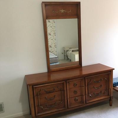 Lot 97 - Dresser & Mirror