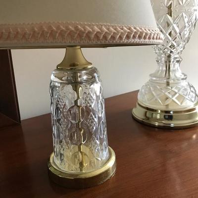 Lot 98 - Three Glass Lamps