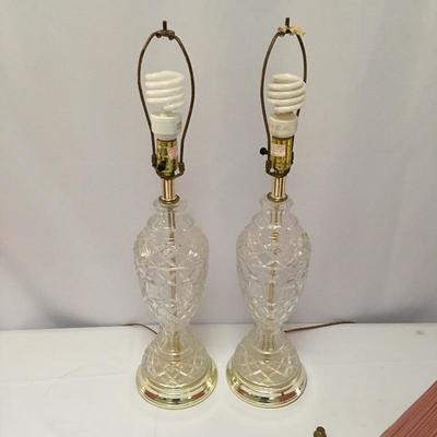 Lot 98 - Three Glass Lamps