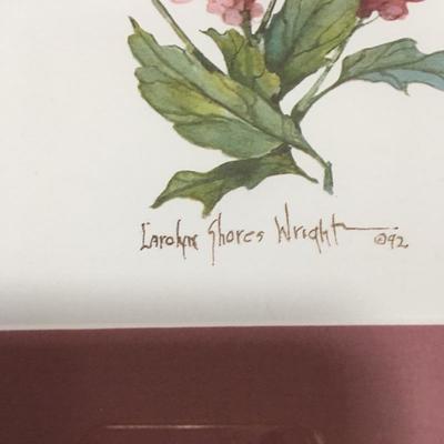 Lot 101 - Carolyn Shores Wright Framed Artwork 