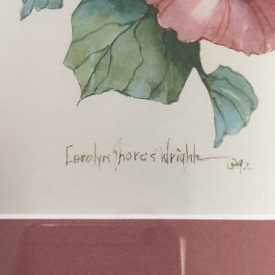 Lot 101 - Carolyn Shores Wright Framed Artwork 